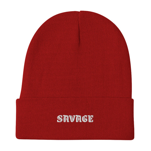 SAVAGE Embroidered Beanie