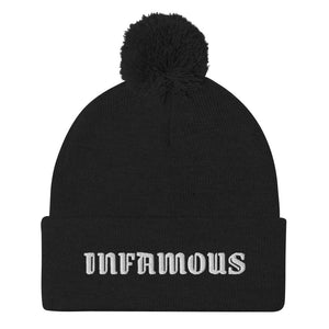 Pom-Pom "INFAMOUS" Beanie