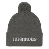 Pom-Pom "INFAMOUS" Beanie