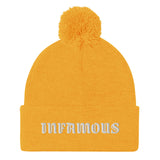 Pom-Pom "INFAMOUS" Beanie