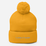 I LIKE IT RAW Pom-Pom Beanie