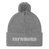 Pom-Pom "INFAMOUS" Beanie