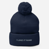 I LIKE IT RAW Pom-Pom Beanie