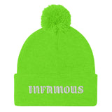 Pom-Pom "INFAMOUS" Beanie