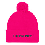 Pom-Pom "I GET MONEY" Beanie