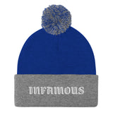 Pom-Pom "INFAMOUS" Beanie