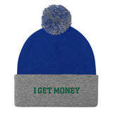 Pom-Pom "I GET MONEY" Beanie