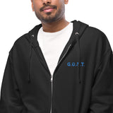 G.O.A.T Unisex fleece zip up hoodie