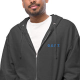 G.O.A.T Unisex fleece zip up hoodie