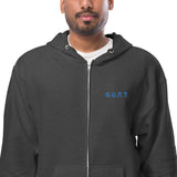 G.O.A.T Unisex fleece zip up hoodie