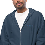 G.O.A.T Unisex fleece zip up hoodie