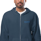 G.O.A.T Unisex fleece zip up hoodie