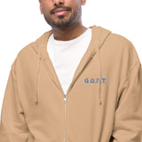 G.O.A.T Unisex fleece zip up hoodie