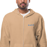 G.O.A.T Unisex fleece zip up hoodie