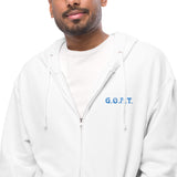 G.O.A.T Unisex fleece zip up hoodie