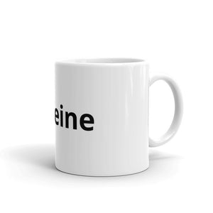 White glossy mug