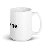 White glossy mug